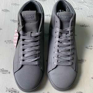 Pony Topstar Hi Chromatic Suede - Charcoal , 8.0
